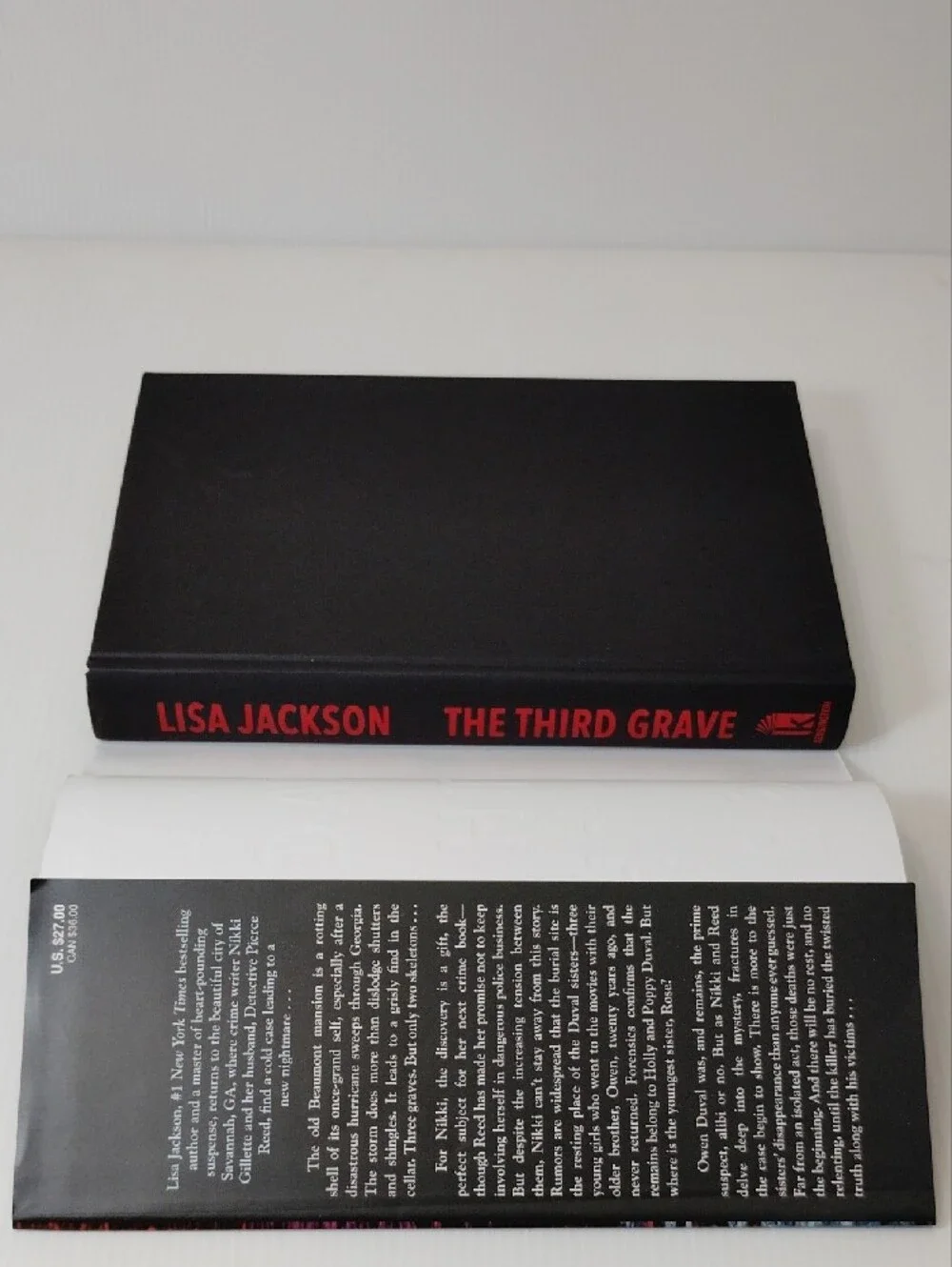 3 For $8 Lisa Jackson The Third Grave *First Kensington Hardcover Edition*